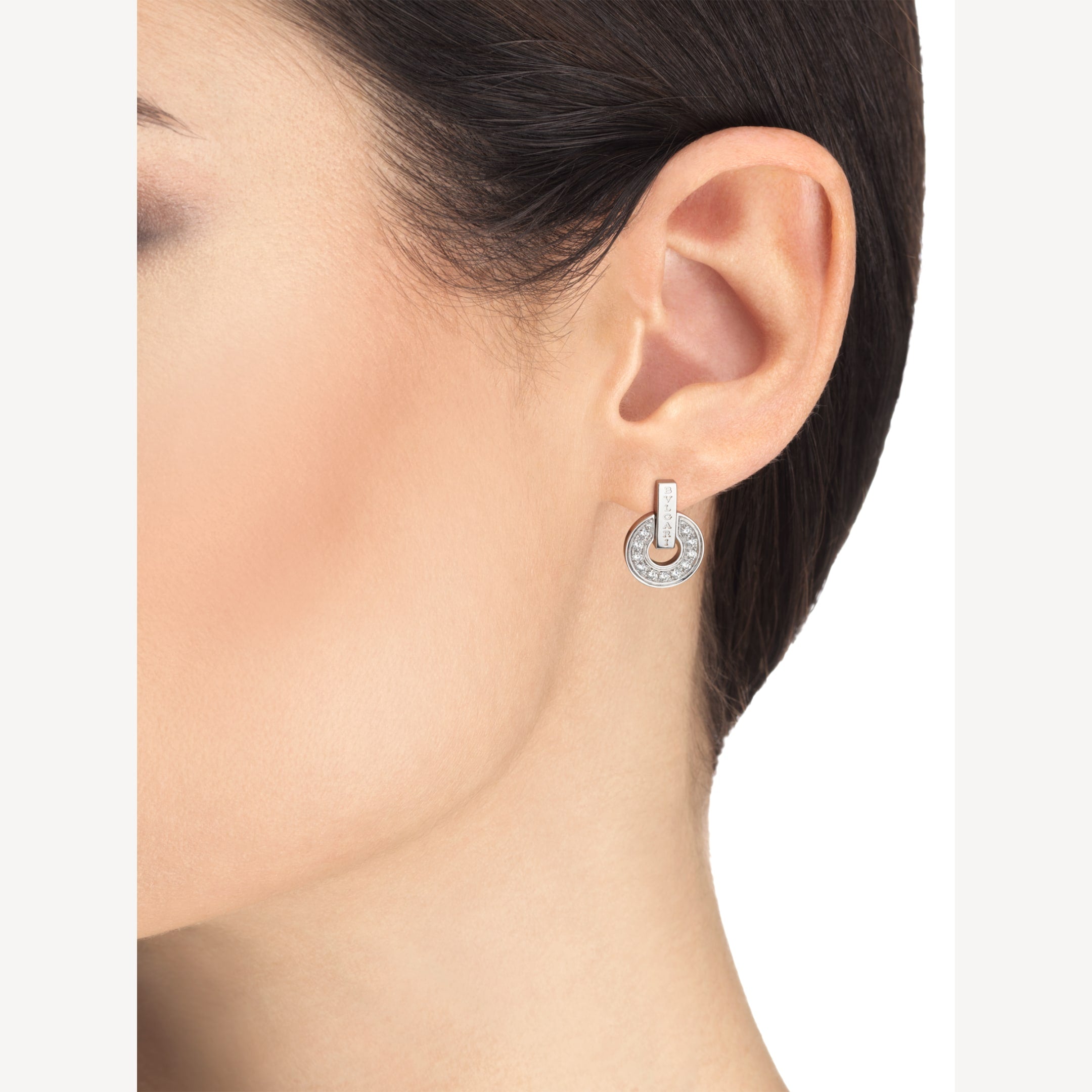 Bvlgari 18K White Gold Earrings