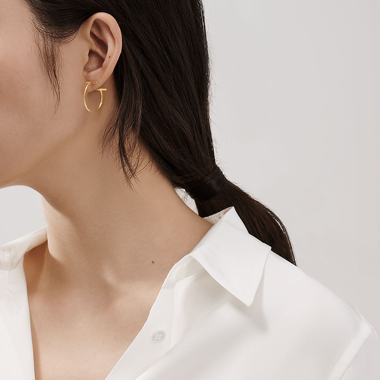 Tiffany Hoop 18K Gold Earrings