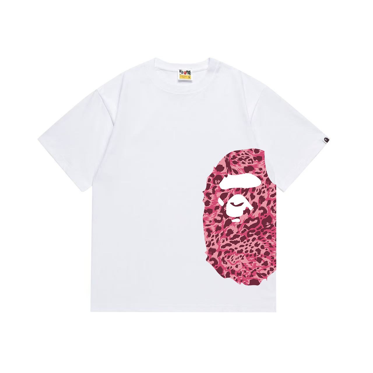 BAPE Pink Camo Ape Head Graphic T-Shirt — hero