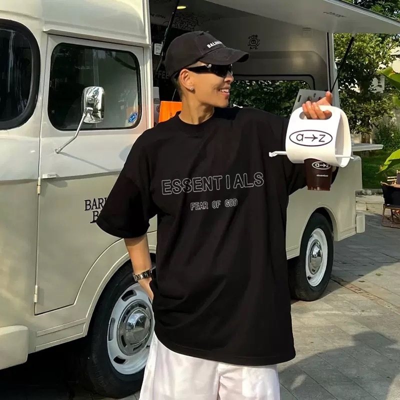 Fear of God Essentials Cutout Logo Short-Sleeve T-Shirt — context