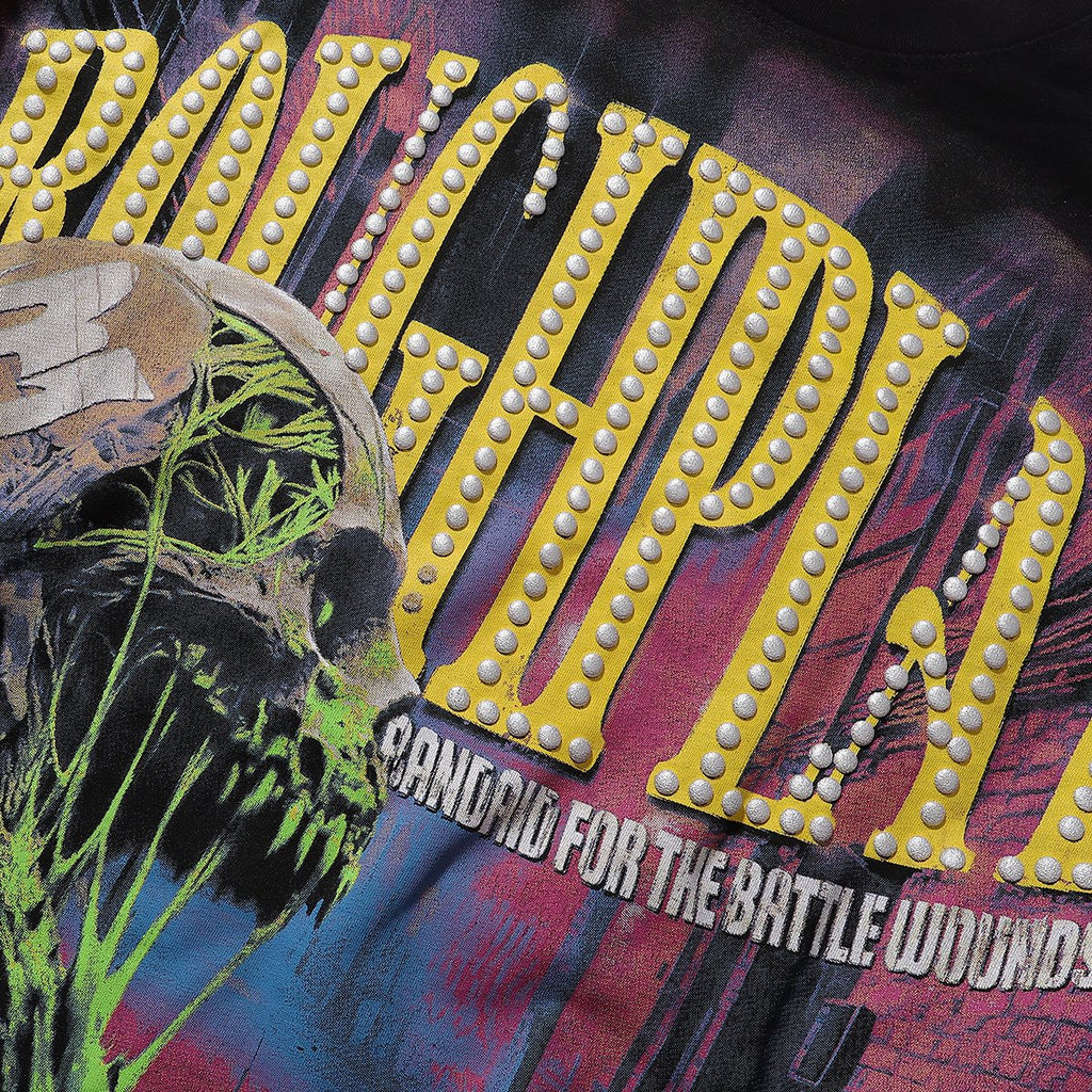 Rough Play Slime Skull Graphic Long-Sleeve T-Shirt — detail