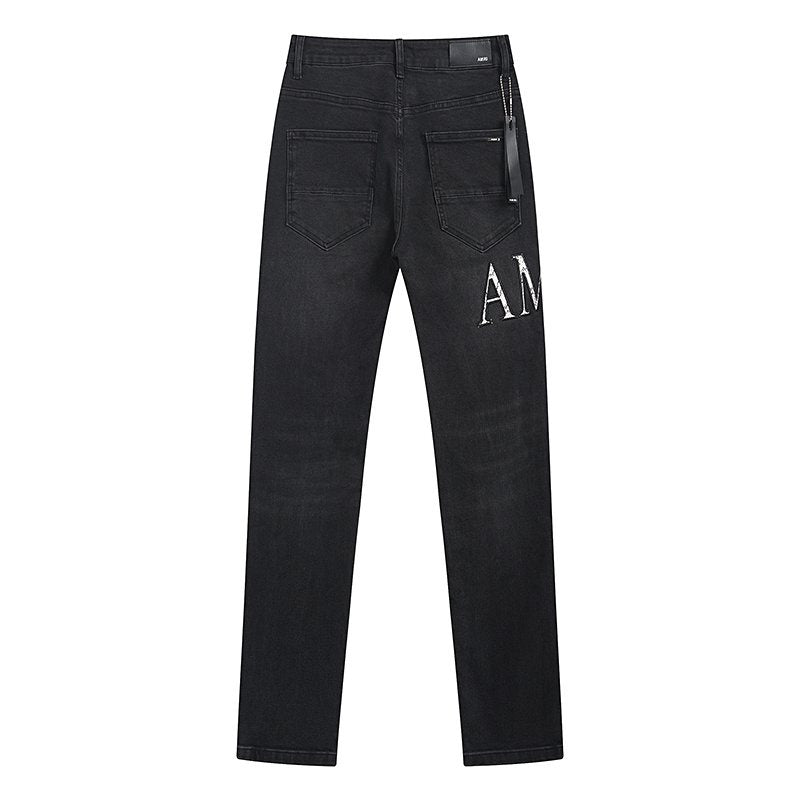 AMIRI Distressed Slim Tapered Jeans — back