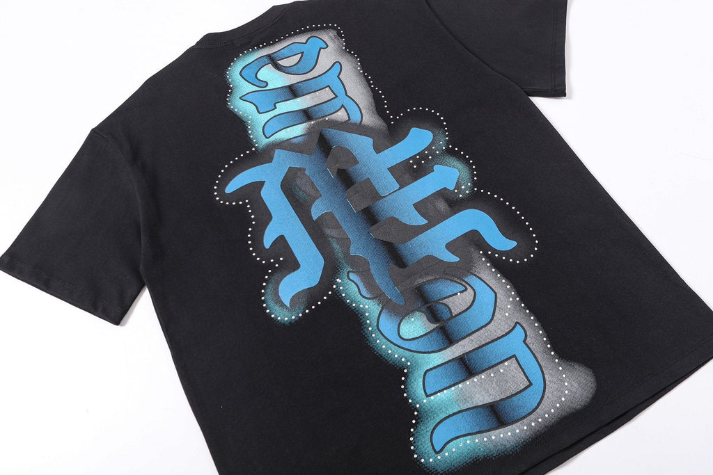 MIXED EMOTION Angel Back Graphic T-Shirt — detail