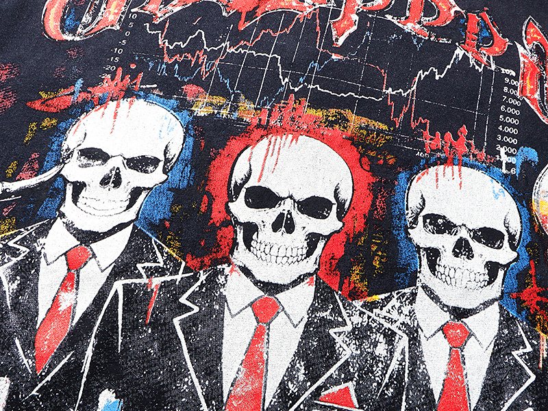 Godspeed Skull Car Graphic T-Shirt — detail