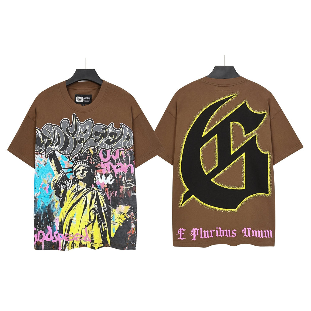 Godspeed Statue of Liberty Graphic T-Shirt — hero