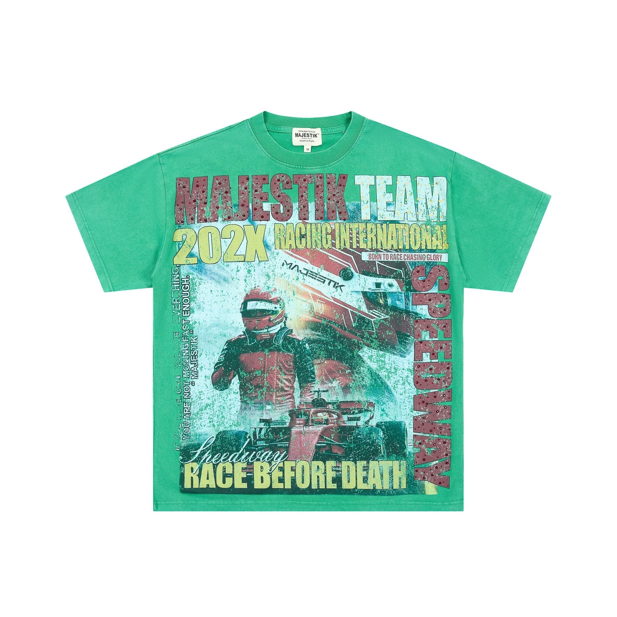 MAJESTIK Racing International 202X Green T-Shirt — hero