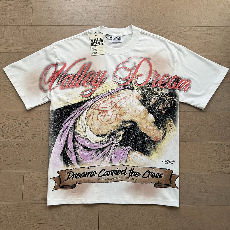VALE USA Dreams Carried the Cross Graphic T-Shirt — hero