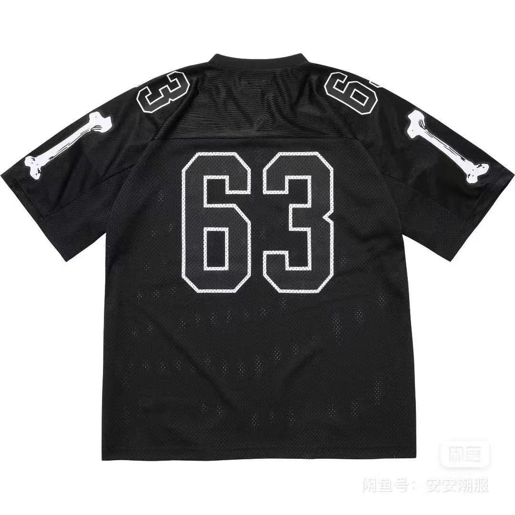 Supreme Bone Sleeve Number Football Jersey T-Shirt — back