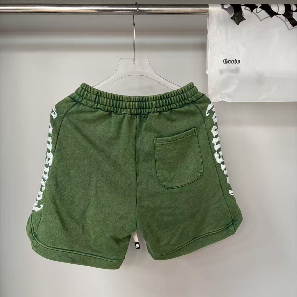 Godspeed Green Side Graphic Sweat Shorts — context