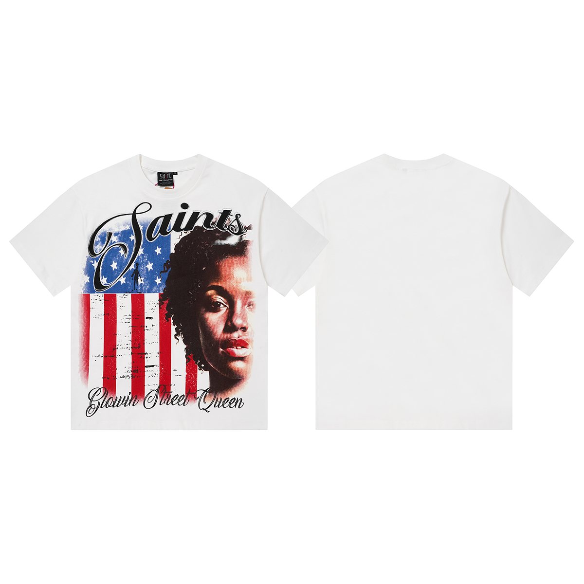 SAINT Glowing Street Queen Graphic T-Shirt — front