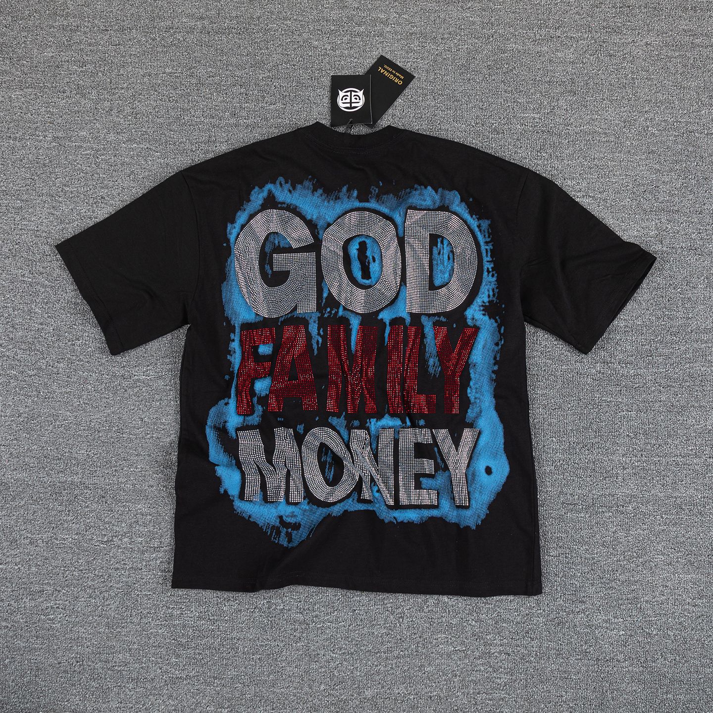 Alfonseca God Family Money Graphic T-Shirt — back