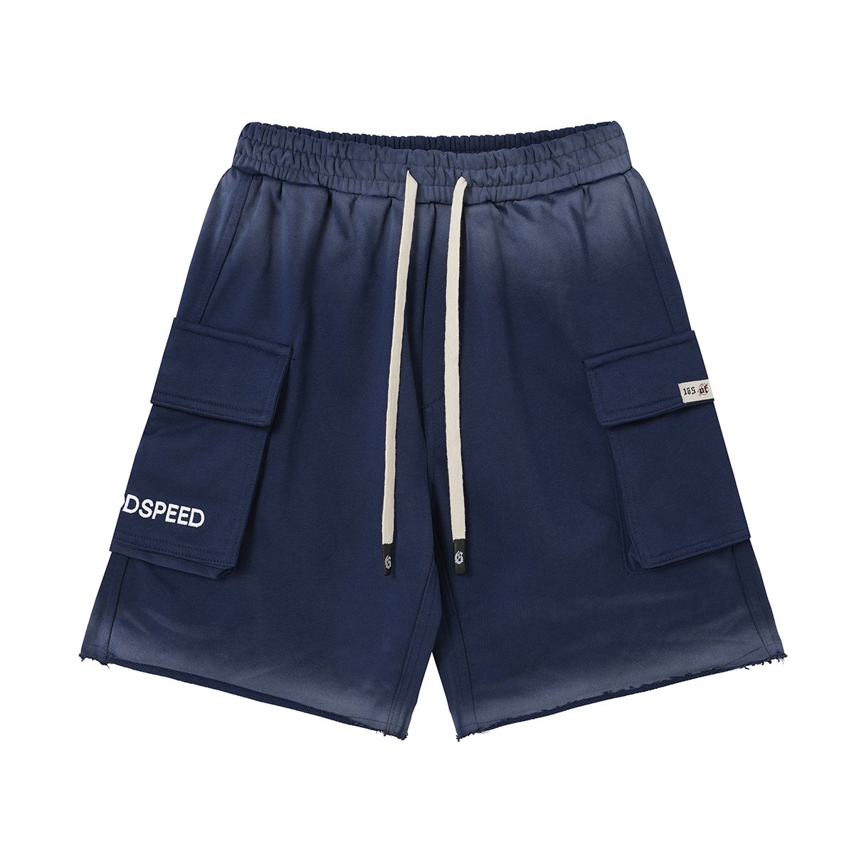 Godspeed Embroidered Cargo Sweat Shorts — front