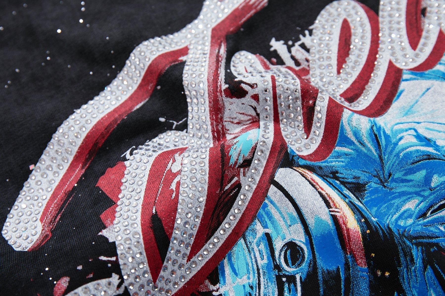 BKYS Revival Dreams Portrait Rhinestone T-Shirt — detail
