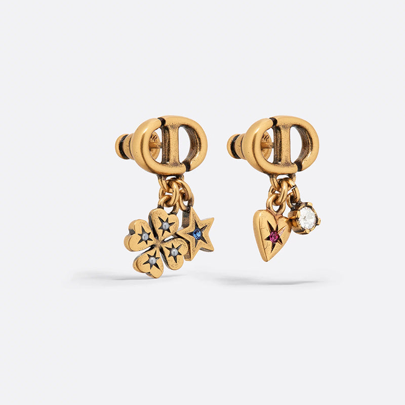 Dior Lucky Charms 18K Gold Earrings