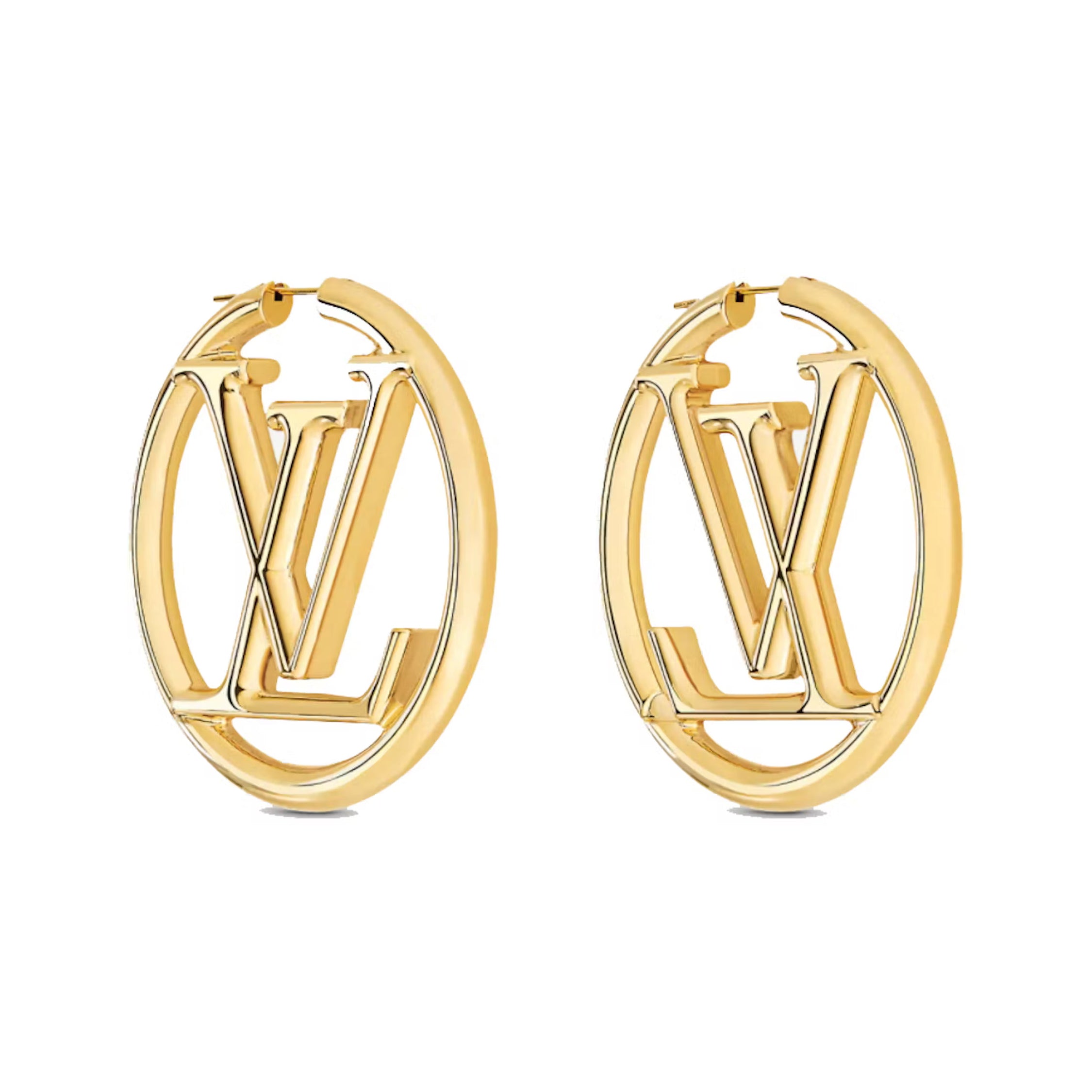 Louis Vuitton Louise Hoop 18K Gold Earrings