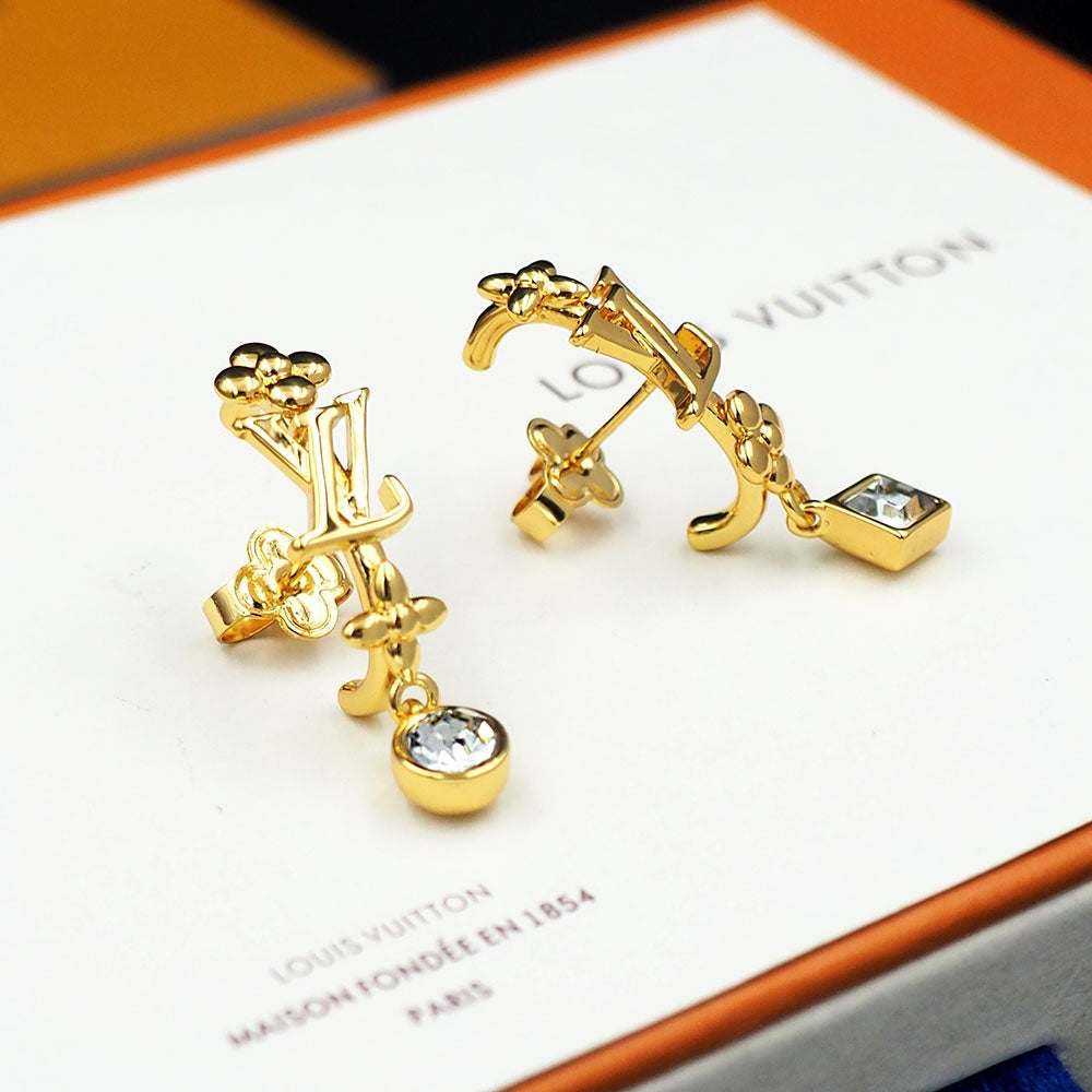 Louis Vuitton In the Sky 18K Gold Earrings