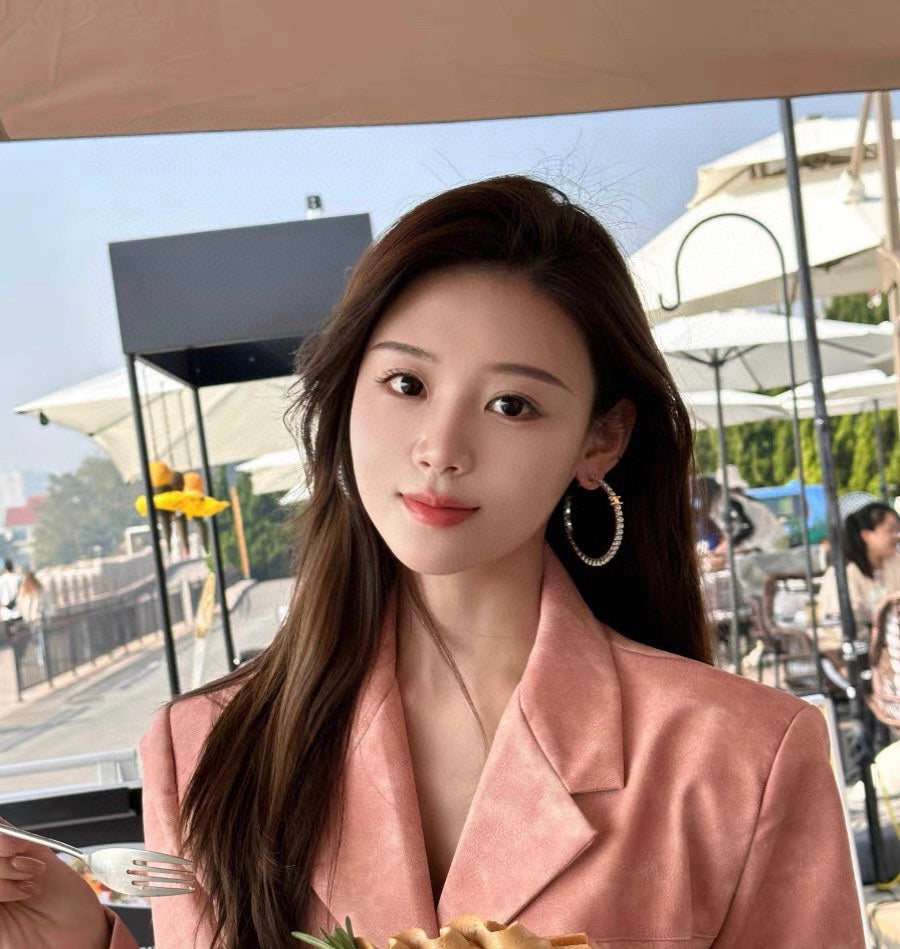 Celine Diamonds Hoops 18K Gold Earrings