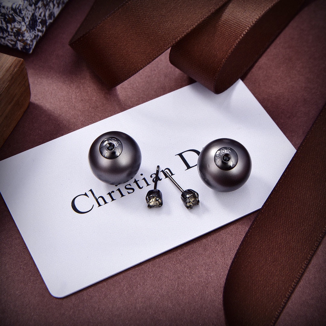 Dior Tribales Black 18K Gold Earrings