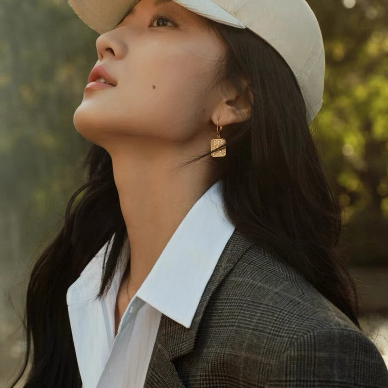 Celine Diamond 18K Gold Earrings